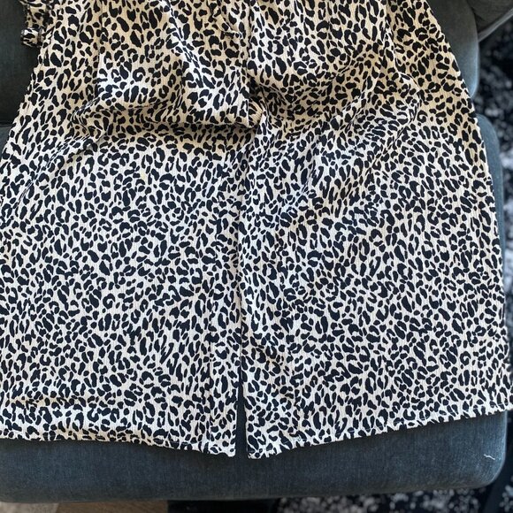 Anthropologie Kyra Off-The-Shoulder Leopard Jumpsuit, Size S - Picture 3 of 6